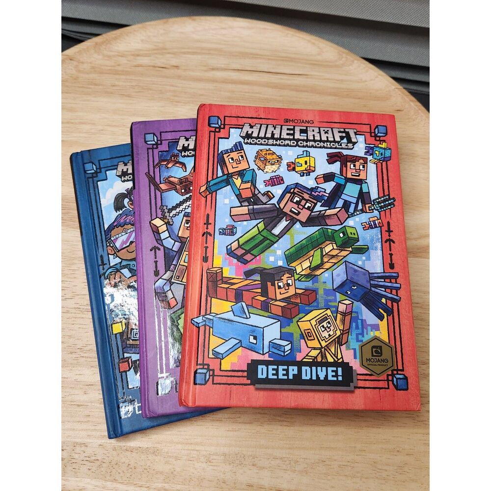 Minecraft Woodsword Chronicles Books 1–3 Paperback Set Mojang